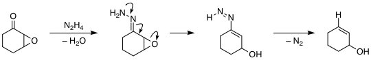 General mechanism of the Wharton reaction starting from an alpha,beta-epoxy ketone