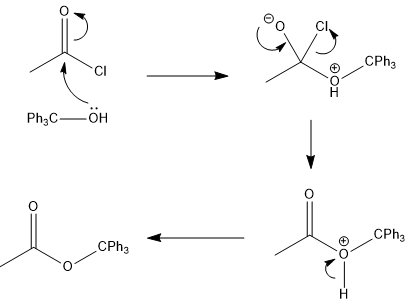 prodotto trifenilmetanolo